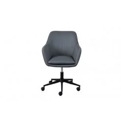Dmora Fauteuil Pivotant Et élévateur Avec Roues, Structure En Métal Et Rembourrage Avec Assise Renforcée Grise, Cm 61,50x63x83,5-91 -Pas Cher Fauteuil Magasin 38609509 3