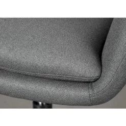 Dmora Fauteuil Pivotant Et élévateur Avec Roues, Structure En Métal Et Rembourrage Avec Assise Renforcée Grise, Cm 61,50x63x83,5-91 -Pas Cher Fauteuil Magasin 38609509 4