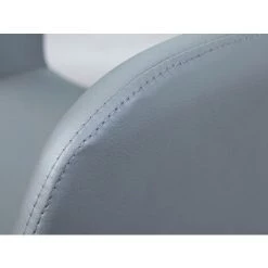 Dmora Ensemble De 2 Fauteuils, Avec Structure En Métal Et Revêtement En PU Gris, 58x60x89 Cm -Pas Cher Fauteuil Magasin 38609824 5