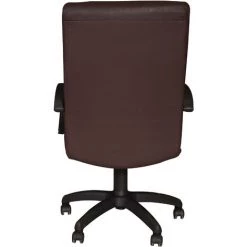 Dmora Chaise De Bureau Pivotante, Chaise De Bureau D'étude Avec Accoudoirs, Assise En Cuir, Fabriquée En Italie, 61 X 60 X H110 / 121 Cm, Couleur Marron -Pas Cher Fauteuil Magasin 38613710 5