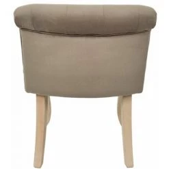 Paris Prix - Fauteuil En Velours Design "eleonor" 68cm Taupe -Pas Cher Fauteuil Magasin 39363017 4