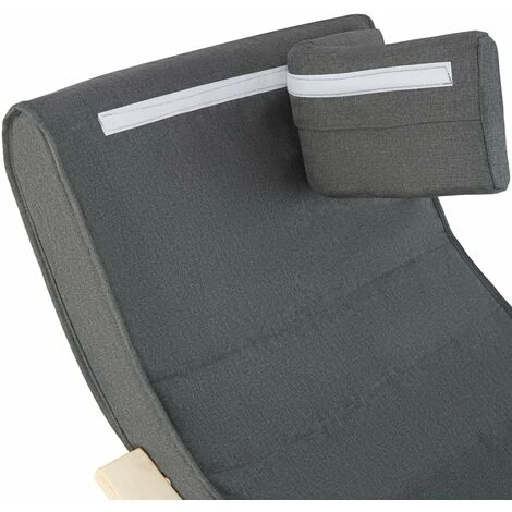 HELLOSHOP26 Fauteuil Siège à Bascule Lounge Confortable Au Design élégant Ergonomique Gris - Gris 6 HELLOSHOP26 Fauteuil Siège à Bascule Lounge Confortable Au Design élégant Ergonomique Gris - Gris – Image 4