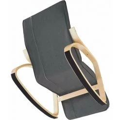 HELLOSHOP26 Fauteuil Siège à Bascule Lounge Confortable Au Design élégant Ergonomique Gris - Gris 11 HELLOSHOP26 Fauteuil Siège à Bascule Lounge Confortable Au Design élégant Ergonomique Gris - Gris -Pas Cher Fauteuil Magasin 39364152 5