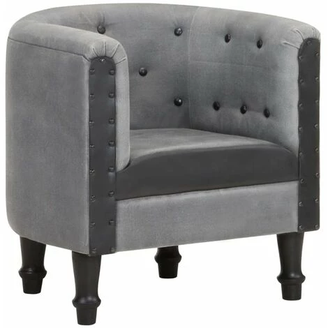 HAPPYSHOPPING Fauteuil Noir Cuir Veritable Et Bois De Manguier Massif 3 HAPPYSHOPPING Fauteuil Noir Cuir Veritable Et Bois De Manguier Massif