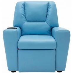 HAPPYSHOPPING Fauteuil Inclinable Pour Enfants Similicuir Bleu 10 HAPPYSHOPPING Fauteuil Inclinable Pour Enfants Similicuir Bleu -Pas Cher Fauteuil Magasin 39442481 4
