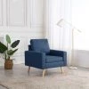 ASUPERMALL Fauteuil Bleu Tissu