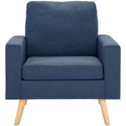 ASUPERMALL Fauteuil Bleu Tissu 9 ASUPERMALL Fauteuil Bleu Tissu -Pas Cher Fauteuil Magasin 39443375 3
