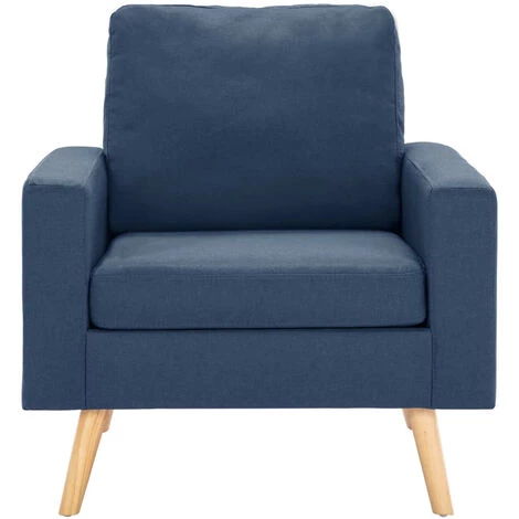 ASUPERMALL Fauteuil Bleu Tissu 5 ASUPERMALL Fauteuil Bleu Tissu – Image 3
