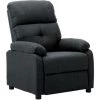 ASUPERMALL Fauteuil Inclinable Gris Fonce Tissu -Pas Cher Fauteuil Magasin 39443521 1