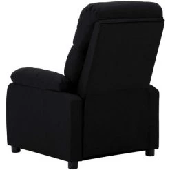 ASUPERMALL Fauteuil Inclinable Noir Tissu -Pas Cher Fauteuil Magasin 39443527 4