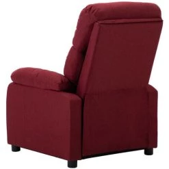 ASUPERMALL Fauteuil Inclinable Rouge Bordeaux Tissu 10 ASUPERMALL Fauteuil Inclinable Rouge Bordeaux Tissu -Pas Cher Fauteuil Magasin 39443534 4