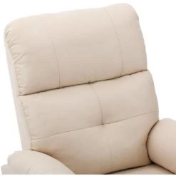 ASUPERMALL Fauteuil Inclinable Creme Tissu -Pas Cher Fauteuil Magasin 39443549 5