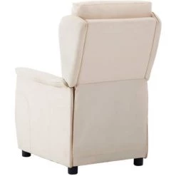 ASUPERMALL Fauteuil Inclinable Creme Tissu 11 ASUPERMALL Fauteuil Inclinable Creme Tissu -Pas Cher Fauteuil Magasin 39443646 5