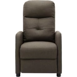 ASUPERMALL Fauteuil Inclinable Taupe Tissu -Pas Cher Fauteuil Magasin 39443713 4
