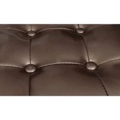 HAPPYSHOPPING Fauteuil Avec Repose-pied Marron Similicuir 10 HAPPYSHOPPING Fauteuil Avec Repose-pied Marron Similicuir -Pas Cher Fauteuil Magasin 39445324 4