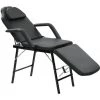 HAPPYSHOPPING Fauteuil De Massage Pour Traitement Facial Simili-cuir Noir