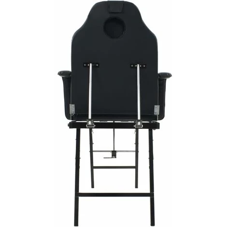 HAPPYSHOPPING Fauteuil De Massage Pour Traitement Facial Simili-cuir Noir 7 HAPPYSHOPPING Fauteuil De Massage Pour Traitement Facial Simili-cuir Noir – Image 5