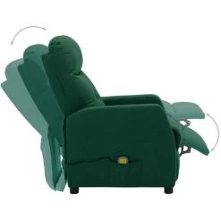 ASUPERMALL Fauteuil Inclinable Electrique De Massage Vert Fonce Tissu 9 ASUPERMALL Fauteuil Inclinable Electrique De Massage Vert Fonce Tissu -Pas Cher Fauteuil Magasin 39451303 3