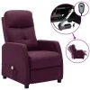 ASUPERMALL Fauteuil Inclinable Electrique De Massage Violet Tissu -Pas Cher Fauteuil Magasin 39451305 1