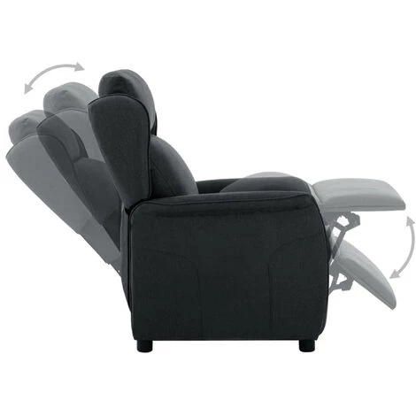 ASUPERMALL Fauteuil Inclinable Electrique Gris Fonce Tissu 4 ASUPERMALL Fauteuil Inclinable Electrique Gris Fonce Tissu – Image 2