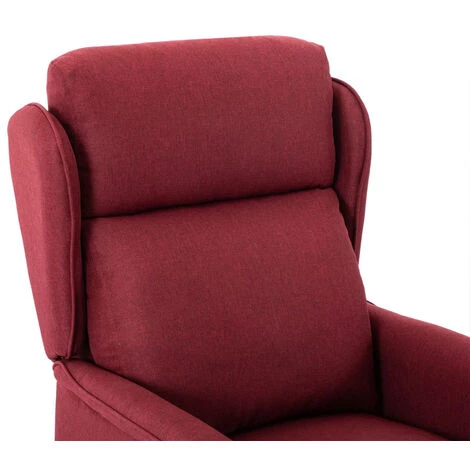 ASUPERMALL Fauteuil Inclinable Electrique De Massage Bordeaux Tissu 6 ASUPERMALL Fauteuil Inclinable Electrique De Massage Bordeaux Tissu – Image 4