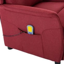 ASUPERMALL Fauteuil Inclinable Electrique De Massage Bordeaux Tissu 11 ASUPERMALL Fauteuil Inclinable Electrique De Massage Bordeaux Tissu -Pas Cher Fauteuil Magasin 39451321 5