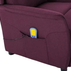 ASUPERMALL Fauteuil Inclinable Electrique De Massage Violet Tissu -Pas Cher Fauteuil Magasin 39451330 5