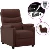 ASUPERMALL Fauteuil Inclinable Electrique Marron Similicuir 2 ASUPERMALL Fauteuil Inclinable Electrique Marron Similicuir -Pas Cher Fauteuil Magasin 39451341 1