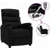 ASUPERMALL Fauteuil Inclinable Electrique Noir Tissu