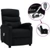 ASUPERMALL Fauteuil Inclinable Electrique De Massage Noir Tissu -Pas Cher Fauteuil Magasin 39451427 1