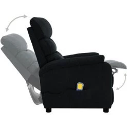 ASUPERMALL Fauteuil Inclinable Electrique De Massage Noir Tissu 10 ASUPERMALL Fauteuil Inclinable Electrique De Massage Noir Tissu -Pas Cher Fauteuil Magasin 39451427 4