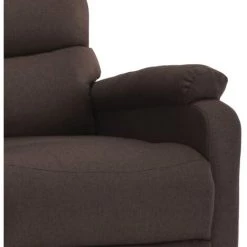 ASUPERMALL Fauteuil Inclinable Electrique De Massage Marron Tissu -Pas Cher Fauteuil Magasin 39451441 3