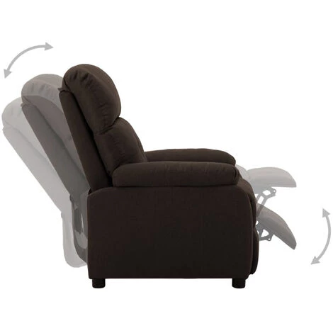 ASUPERMALL Fauteuil Inclinable Electrique Marron Fonce Tissu 5 ASUPERMALL Fauteuil Inclinable Electrique Marron Fonce Tissu – Image 3