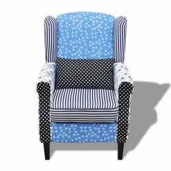 HAPPYSHOPPING Fauteuil Avec Design De Patchwork Tissu 9 HAPPYSHOPPING Fauteuil Avec Design De Patchwork Tissu -Pas Cher Fauteuil Magasin 39453088 3
