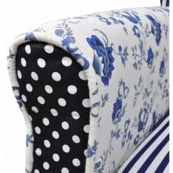 HAPPYSHOPPING Fauteuil Avec Design De Patchwork Tissu 10 HAPPYSHOPPING Fauteuil Avec Design De Patchwork Tissu -Pas Cher Fauteuil Magasin 39453088 4