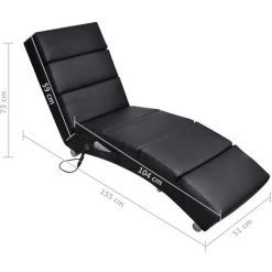 HAPPYSHOPPING Fauteuil De Massage Noir Similicuir -Pas Cher Fauteuil Magasin 39453102 5