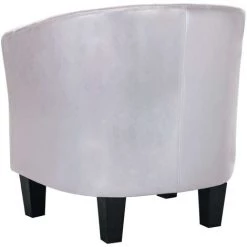 HAPPYSHOPPING Fauteuil Argente Brillant Similicuir 10 HAPPYSHOPPING Fauteuil Argente Brillant Similicuir -Pas Cher Fauteuil Magasin 39455259 4