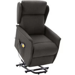 ASUPERMALL Fauteuil De Massage Inclinable Gris Fonce Tissu