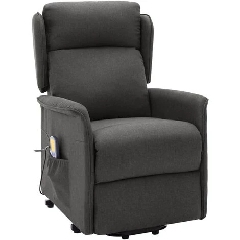 ASUPERMALL Fauteuil De Massage Inclinable Gris Fonce Tissu 5 ASUPERMALL Fauteuil De Massage Inclinable Gris Fonce Tissu – Image 3