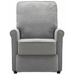 HAPPYSHOPPING Fauteuil De Massage Gris Clair Tissu -Pas Cher Fauteuil Magasin 39455324 5