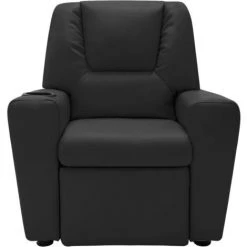 ASUPERMALL Fauteuil Inclinable Similicuir Noir -Pas Cher Fauteuil Magasin 39455341 4