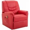 HAPPYSHOPPING Fauteuil De Massage Rouge Similicuir 2 HAPPYSHOPPING Fauteuil De Massage Rouge Similicuir -Pas Cher Fauteuil Magasin 39455342 1
