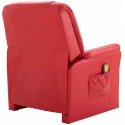 HAPPYSHOPPING Fauteuil De Massage Rouge Similicuir -Pas Cher Fauteuil Magasin 39455342 4