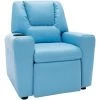 ASUPERMALL Fauteuil Inclinable Similicuir Bleu 1 ASUPERMALL Fauteuil Inclinable Similicuir Bleu -Pas Cher Fauteuil Magasin 39455350 1