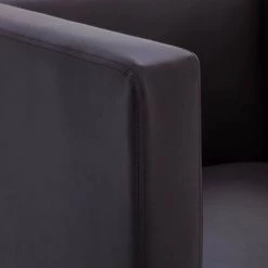 HAPPYSHOPPING Fauteuil Cube Marron Similicuir -Pas Cher Fauteuil Magasin 39456788 3