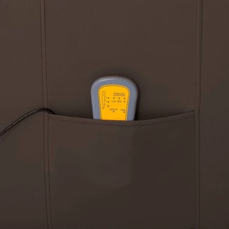 HAPPYSHOPPING Fauteuil De Massage Inclinable Marron Similicuir 4 HAPPYSHOPPING Fauteuil De Massage Inclinable Marron Similicuir – Image 2