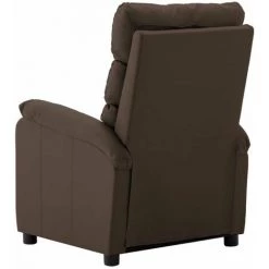 HAPPYSHOPPING Fauteuil De Massage Inclinable Marron Similicuir 11 HAPPYSHOPPING Fauteuil De Massage Inclinable Marron Similicuir -Pas Cher Fauteuil Magasin 39502840 5
