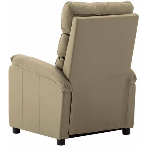 HAPPYSHOPPING Fauteuil De Massage Inclinable Cappuccino Similicuir 7 HAPPYSHOPPING Fauteuil De Massage Inclinable Cappuccino Similicuir – Image 5