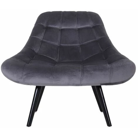 Paris Prix - Fauteuil Scandinave En Velours "johan" 102cm Gris 4 Paris Prix - Fauteuil Scandinave En Velours "johan" 102cm Gris – Image 2