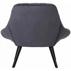 Paris Prix - Fauteuil Scandinave En Velours "johan" 102cm Gris 9 Paris Prix - Fauteuil Scandinave En Velours "johan" 102cm Gris -Pas Cher Fauteuil Magasin 39630137 4
